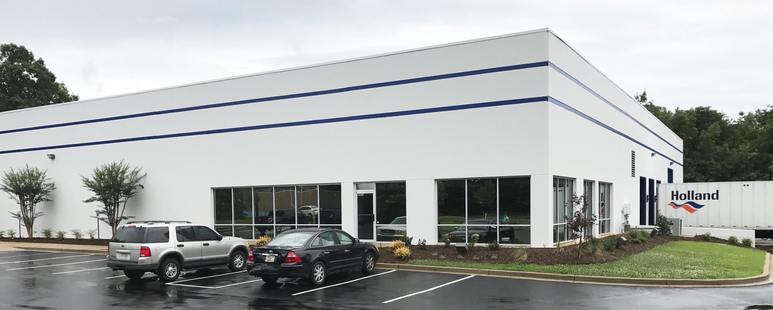 FUCHS lubricants tenant facility with branded exterior signage